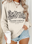 Retro historical inspired comfortable pullover sweatshirt