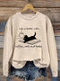 Lady Coffee, Cat And Book Sweatshirt