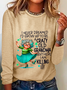 I Never Dreamed I’d Grow Up To Be A Crazy Old Grandma Casual Long Sleeve Shirt