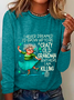I Never Dreamed I’d Grow Up To Be A Crazy Old Grandma Casual Long Sleeve Shirt