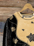 Leaf Print Long Sleeve Crew Neck Sweatshirt