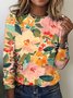 Plant and Flower Art Leisure Long Sleeve T-shirt