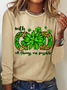 St. Patrick's Day With God All Things Are Possible Casual Long Sleeve Shirt