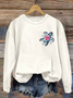 Women's Hawaiian Turtle Hibiscus Print Sweatshirt