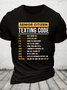 Funny Senior Citizen's Texting Code Gift For Grandpa Or Grandma Cotton T-Shirt