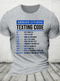 Funny Senior Citizen's Texting Code Gift For Grandpa Or Grandma Cotton T-Shirt
