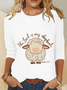 The Lord Is My Shepherd Easter Casual Long Sleeve Shirt