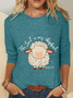 The Lord Is My Shepherd Easter Casual Long Sleeve Shirt