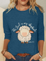 The Lord Is My Shepherd Easter Casual Long Sleeve Shirt