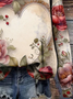 Women's Floral Spring Valentine's Day Print Casual Crew Neck Long Sleeve Sweatshirt