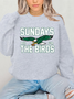 Philadelphia Football Sweatshirt,Sundays are for the Birds,Bird Gang Football sunday,Philadelphia Eagls Sweatshirt