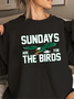 Philadelphia Football Sweatshirt,Sundays are for the Birds,Bird Gang Football sunday,Philadelphia Eagls Sweatshirt