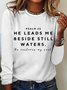 Christian Tshirts Women Bible Study God Shirt Jesus Tshirt Christian Mom Casual Long Sleeve Shirt