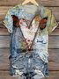 Vintage Regular Fit Geometric T-Shirt