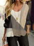 Women's Geometric Spring Print Casual Tops and Pants Two-piece Set