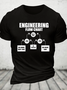 Engineering Flow Chart - Funny Engineering Cotton T-Shirt