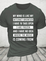 Funny My Mind Is Like My Internet Browser - I Have 19 Tabs Open Cotton T-Shirt