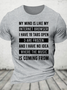 Funny My Mind Is Like My Internet Browser - I Have 19 Tabs Open Cotton T-Shirt