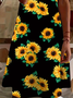 Women's Floral Spring Print Casual V-Neck Short Sleeve Dress