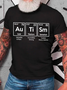 Autism Awareness Elements Periodic Cotton T-Shirt