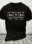Autism Awareness Elements Periodic Cotton T-Shirt