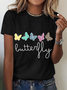 Buttery Fly Cotton T-Shirt