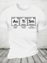 Autism Awareness Elements Periodic Cotton T-Shirt