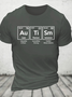 Autism Awareness Elements Periodic Cotton T-Shirt