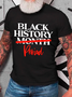 Black History Month Period Cotton T-Shirt