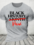 Black History Month Period Cotton T-Shirt