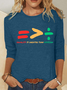 Equality Is Greater Than Division Casual Long Sleeve Shirt
