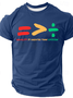 Equality Is Greater Than Division Cotton-Blend Casual Short Sleeve T-Shirt