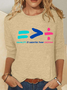 Equality Is Greater Than Division Casual Long Sleeve Shirt