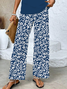 Women's Floral Spring Print Casual Tank Top Pants Two Piece Suit