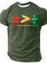 Equality Is Greater Than Division Cotton-Blend Casual Short Sleeve T-Shirt