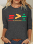Equality Is Greater Than Division Casual Long Sleeve Shirt