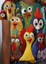 Chicken color short sleeve T-shirt