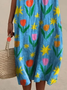 Vacation Regular Fit Dress With No Belt