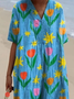 Vacation Regular Fit Dress With No Belt