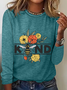 Spread Kindness Floral Be Kind Casual Long Sleeve Shirt