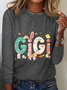 Easter Gigi Casual Long Sleeve Shirt