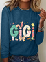 Easter Gigi Casual Long Sleeve Shirt