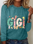 Easter Gigi Casual Long Sleeve Shirt