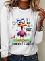 Funny Sarcastic If I Was A Bird I Know Who I'd Shit On Casual Long Sleeve Shirt