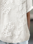 Women's Floral Print Spring Lapel Short Sleeve Shirt