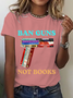 Ban Guns Not Books Book Lover Cotton T-Shirt