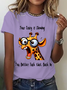 Your Crazy Is Showing, You Better Tuck That Back In Funny Giraffe Cotton T-Shirt