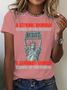 A Strong Woman Cotton T-Shirt