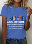 Abibliophobia The Fear Of Running Out Of Books To Read Book Lover Cotton T-Shirt