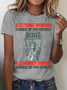 A Strong Woman Cotton T-Shirt